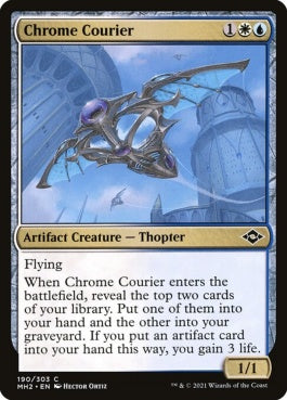 naokuroshop MTG [MH2][190][多][C][EN][金属の急使/Chrome Courier]（foil） NM