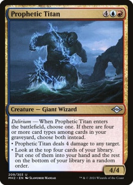 naokuroshop MTG [MH2][209][多][U][EN][予言のタイタン/Prophetic Titan]（foil） NM