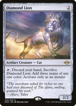 naokuroshop MTG [MH2][225][茶][R][EN][ダイアモンドのライオン/Diamond Lion]（foil） NM