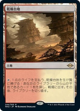 naokuroshop MTG [MH2][244][土地][R][JP][乾燥台地/Arid Mesa]（foil） NM