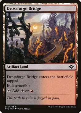 naokuroshop MTG [MH2][246][土地][C][EN][鉱滓造の橋/Drossforge Bridge]（foil） NM