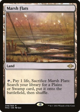 naokuroshop MTG [MH2][248][土地][R][EN][湿地の干潟/Marsh Flats]（foil） NM