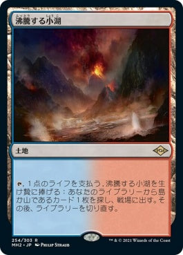 naokuroshop MTG [MH2][254][土地][R][JP][沸騰する小湖/Scalding Tarn] NM