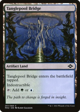 naokuroshop MTG [MH2][257][土地][C][EN][糸絡渦の橋/Tanglepool Bridge] NM