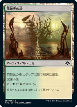 naokuroshop MTG [MH2][258][土地][C][JP][荊棘光の橋/Thornglint Bridge]（foil） NM