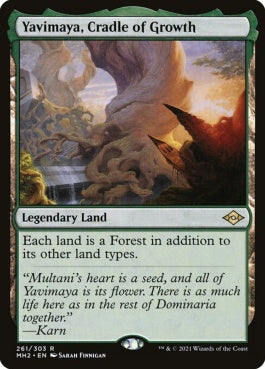 naokuroshop MTG [MH2][261][土地][R][EN][成長の揺り篭、ヤヴィマヤ/Yavimaya, Cradle of Growth]（foil） NM