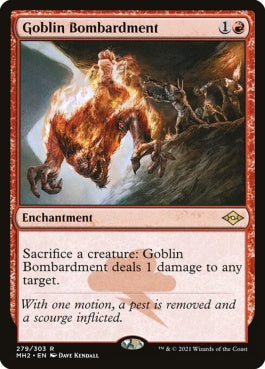 naokuroshop MTG [MH2][279][赤][R][EN][ゴブリンの砲撃/Goblin Bombardment] NM