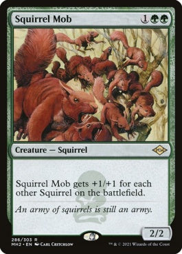 naokuroshop MTG [MH2][286][緑][R][EN][リスの群れ/Squirrel Mob] NM