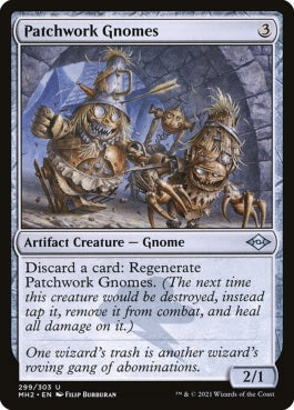 naokuroshop MTG [MH2][299][茶][U][EN][パッチワーク・ノーム/Patchwork Gnomes]（foil） NM