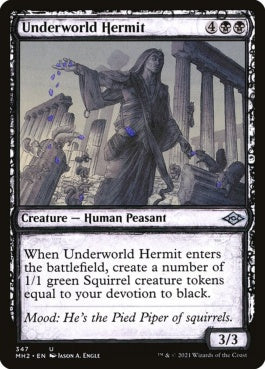 naokuroshop MTG [MH2][347][黒][U][EN][死の国の隠遁者/Underworld Hermit]（foil） NM