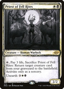 naokuroshop MTG [MH2][372][多][R][EN][不吉な儀式の僧侶/Priest of Fell Rites]（foil） NM