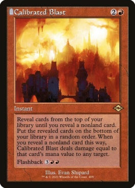 naokuroshop MTG [MH2][405][赤][R][EN][計算された爆発/Calibrated Blast]（foil） NM