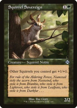 naokuroshop MTG [MH2][415][緑][U][EN][リスの君主/Squirrel Sovereign] NM