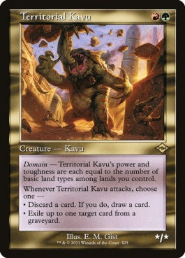 naokuroshop MTG [MH2][425][多][R][EN][縄張り持ちのカヴー/Territorial Kavu]（foil） NM