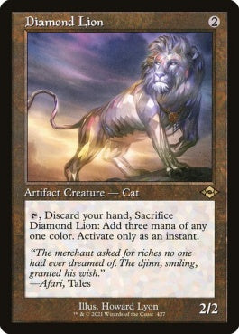 naokuroshop MTG [MH2][427][茶][R][EN][ダイアモンドのライオン/Diamond Lion]（foil） NM