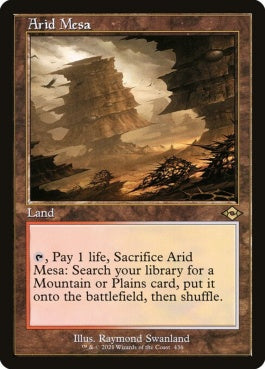 naokuroshop MTG [MH2][436][土地][R][EN][乾燥台地/Arid Mesa]（foil） NM