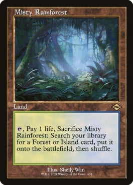 naokuroshop MTG [MH2][438][土地][R][EN][霧深い雨林/Misty Rainforest] NM