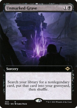 naokuroshop MTG [MH2][453][黒][R][EN][無名の墓/Unmarked Grave]（foil） NM