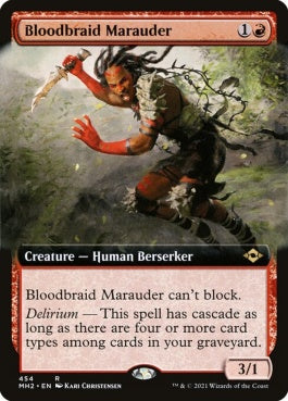 naokuroshop MTG [MH2][454][赤][R][EN][血編み髪の匪賊/Bloodbraid Marauder]（foil） NM