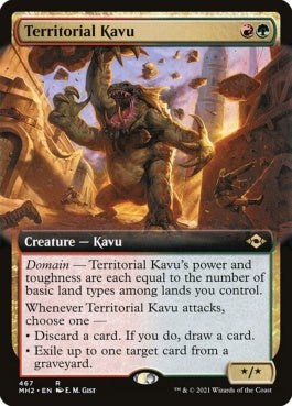 naokuroshop MTG [MH2][467][多][R][EN][縄張り持ちのカヴー/Territorial Kavu]（foil） NM