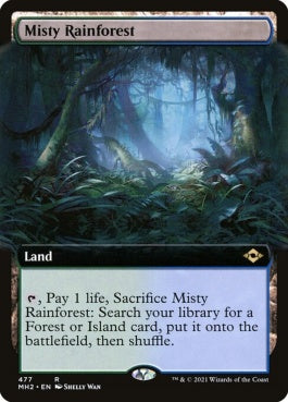 naokuroshop MTG [MH2][477][土地][R][EN][霧深い雨林/Misty Rainforest]（foil） NM