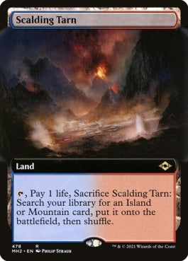 naokuroshop MTG [MH2][478][土地][R][EN][沸騰する小湖/Scalding Tarn]（foil） NM