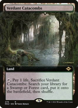 naokuroshop MTG [MH2][479][土地][R][EN][新緑の地下墓地/Verdant Catacombs] NM