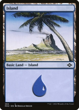 naokuroshop MTG [MH2][484][土地][C][EN][島/Island]（foil） NM