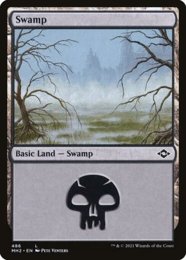 naokuroshop MTG [MH2][486][土地][C][EN][沼/Swamp]（foil） NM