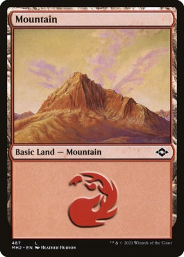 naokuroshop MTG [MH2][487][土地][C][EN][山/Mountain]（foil） NM