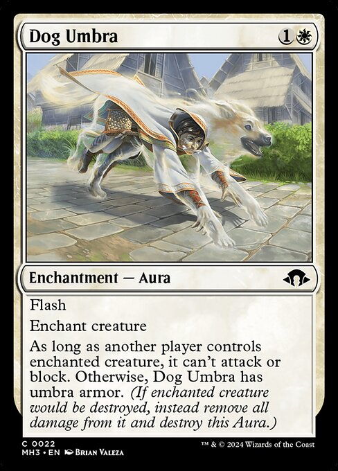 naokuroshop MTG [MH3][0022][白][C][EN][犬の陰影/Dog Umbra] NM