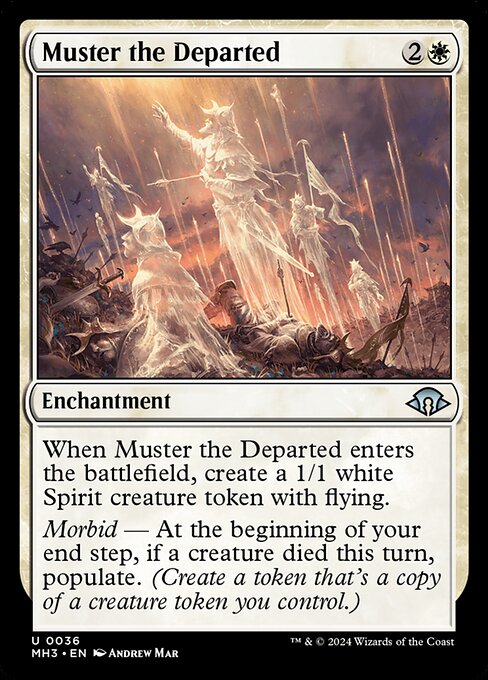 naokuroshop MTG [MH3][0036][白][U][EN][故人の集結/Muster the Departed] NM