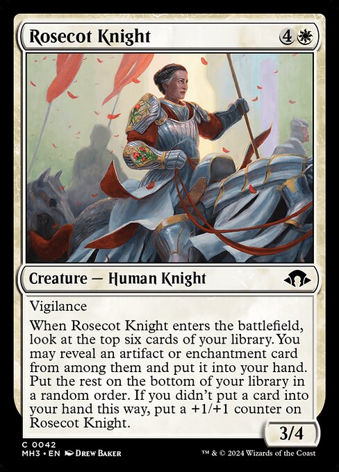 naokuroshop MTG [MH3][0042][白][C][EN][ローズコットの騎士/Rosecot Knight]（foil） NM