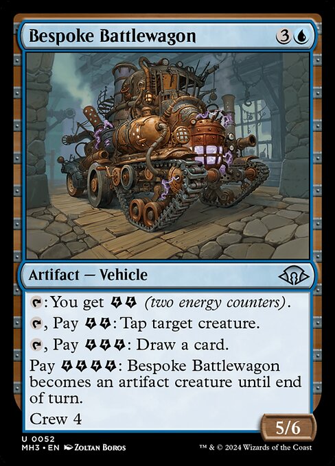 naokuroshop MTG [MH3][0052][青][U][EN][特製の闘車/Bespoke Battlewagon]（foil） NM