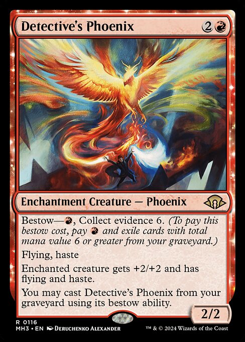 naokuroshop MTG [MH3][0116][赤][R][EN][探偵のフェニックス/Detective's Phoenix]（foil） NM