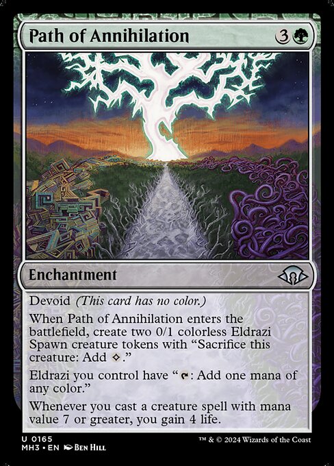 naokuroshop MTG [MH3][0165][緑][U][EN][殲滅の道/Path of Annihilation]（foil） NM