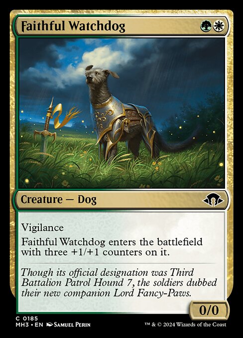 naokuroshop MTG [MH3][0185][多][C][EN][忠実な番犬/Faithful Watchdog] NM