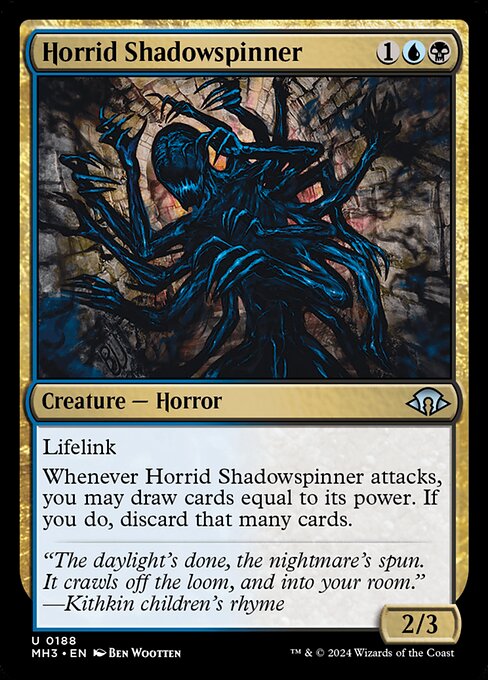 naokuroshop MTG [MH3][0188][多][U][EN][忌まわしき影紡ぎ/Horrid Shadowspinner] NM