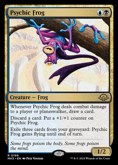 naokuroshop MTG [MH3][0199][多][R][EN][超能力蛙/Psychic Frog] NM