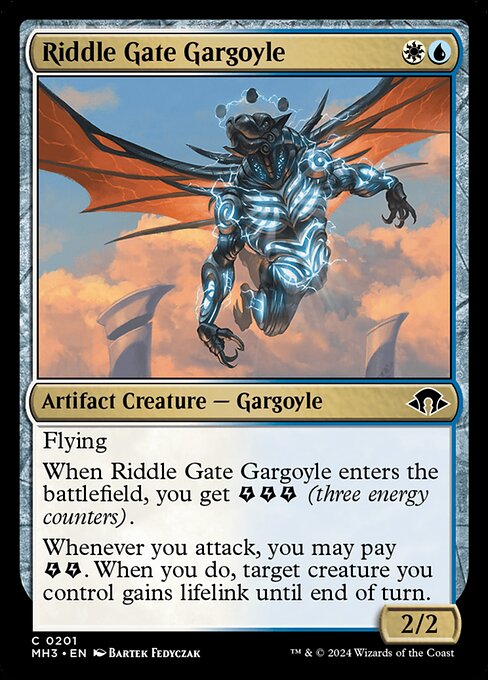 naokuroshop MTG [MH3][0201][多][C][EN][謎の門のガーゴイル/Riddle Gate Gargoyle]（foil） NM