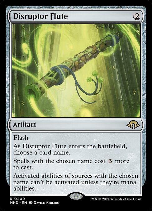 naokuroshop MTG [MH3][0209][茶][R][EN][攪乱のフルート/Disruptor Flute]（foil） NM