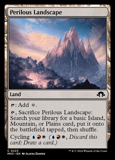 naokuroshop MTG [MH3][0223][土地][C][EN][危険地帯/Perilous Landscape]（foil） NM