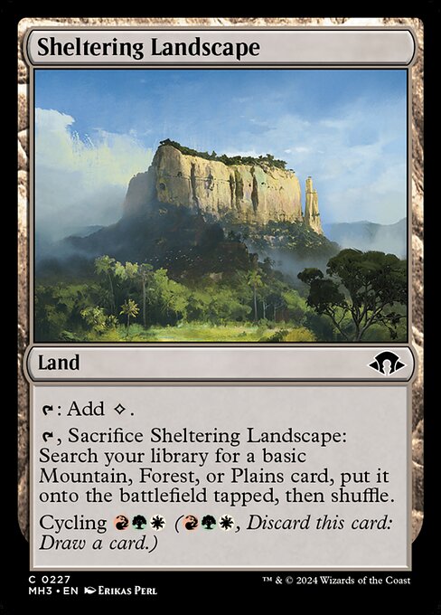 naokuroshop MTG [MH3][0227][土地][C][EN][孤立地帯/Sheltering Landscape]（foil） NM