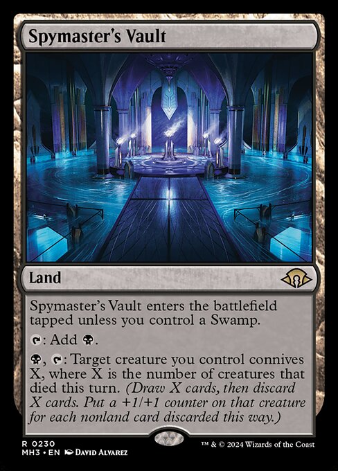 naokuroshop MTG [MH3][0230][土地][R][EN][密偵長の大霊堂/Spymaster's Vault] NM