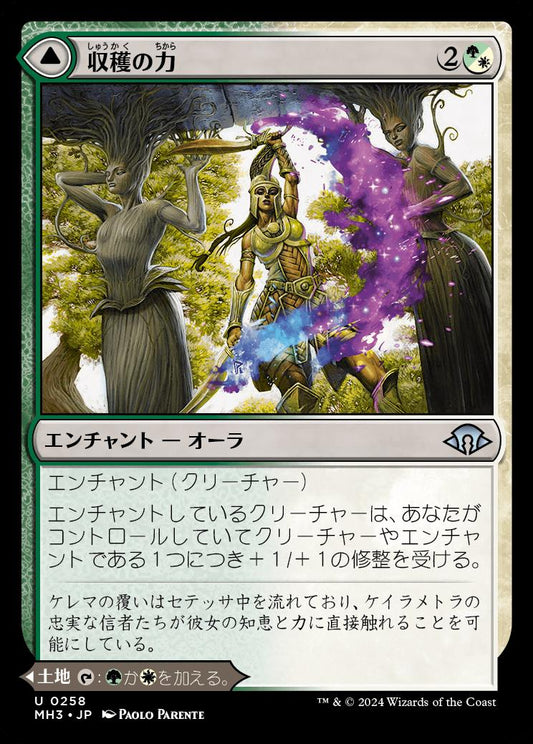 naokuroshop MTG [MH3][0258][多][U][JP][収穫の力/Strength of the Harvest]（foil） NM