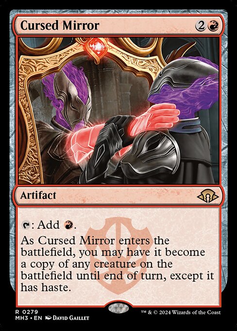 naokuroshop MTG [MH3][0279][赤][R][EN][呪われた鏡/Cursed Mirror]（foil） NM