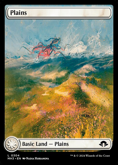 naokuroshop MTG [MH3][0304][土地][C][EN][平地/Plains]（foil） NM