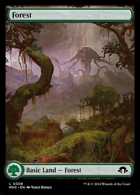 naokuroshop MTG [MH3][0308][土地][C][EN][森/Forest] NM