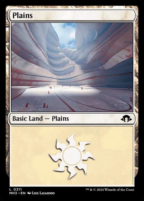 naokuroshop MTG [MH3][0311][土地][C][EN][平地/Plains]（foil） NM