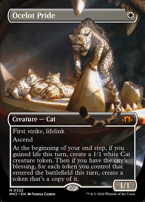 naokuroshop MTG [MH3][0322][白][M][EN][オセロットの群れ/Ocelot Pride]（foil） NM